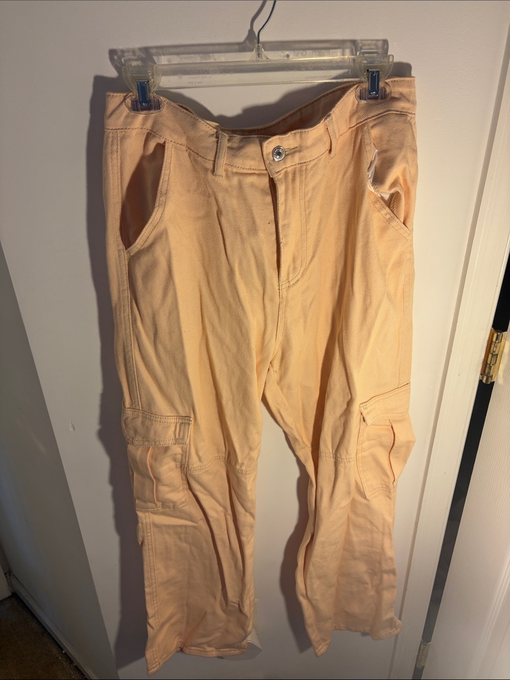 SHEIN Light Tan Cargo Pants with Utility Pockets